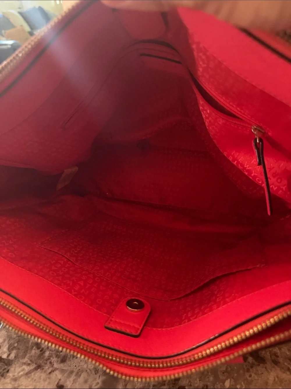 kate spade pink saffiano leather satchel with gold hardware